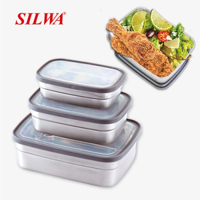 SILWA不鏽鋼保鮮盒(3件組)